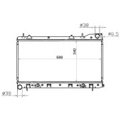 Радиатор SUBARU FORESTER / IMPREZA 97-02 турбо, бачки верх-низ <b>SAT SB0001-T</b>