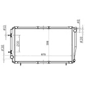 Радиатор SUBARU LEGACY 2.0 93-98 / FORESTER SF5 EJ20 TURBO / IMPREZA TURBO 92-00 <b>SAT SB0003-T</b>