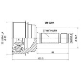 Шрус наружный SUBARU IMPREZA GDB EJ20 6MT 4WD / 04- <b>SAT SB-029A</b>
