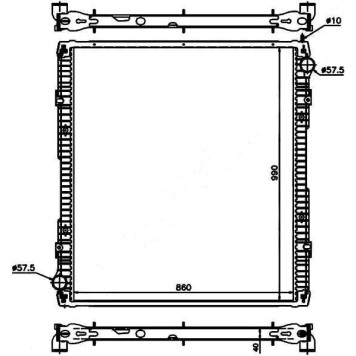 Радиатор SCANIA 5 R-SERIES 04- <b>SAT SC0005-R</b>