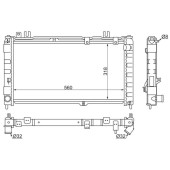 Радиатор LADA GRANTA 12- (трубчатый) <b>SAT SG-LD0001</b>