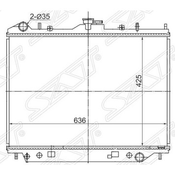 Радиатор GREAT WALL HOVER 05- <b>SAT SG-GW0001</b>
