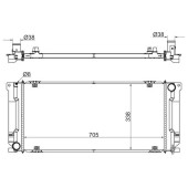Радиатор GAZELLE NEXT (ЕВРО-4) 12- 2.8CUMMINS <b>SAT SG-GZ0001</b>