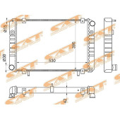 Радиатор GAZELLE 3302 99- <b>SAT SG-GZ0002</b>