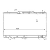 Радиатор TOYOTA CORONA PREMIO / CARINA / CALDINA ST19# / ST21# 96-02 <b>SAT SG-TY0002-ST210</b>
