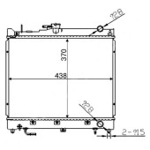 Радиатор SUZUKI JIMNY JEEP 98- <b>SAT SK0005</b>