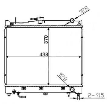 Радиатор SUZUKI JIMNY JEEP 98- <b>SAT SK0005</b>