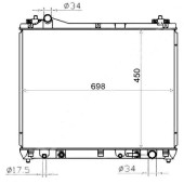Радиатор SUZUKI ESCUDO GRAND VITARA M16A 05- <b>SAT SK0006-M16A</b>