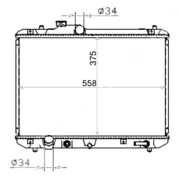 Радиатор SUZUKI SWIFT 04- <b>SAT SK0008</b>