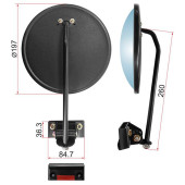 Зеркало нижнего вида KIA BESTA / ISTANA / GRACE круглое скреплением (d197mm) <b>SAT SL-378</b>