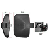 Зеркало заднего вида MITSUBISHI CANTER (299x202mm SR800) <b>SAT SL-668</b>