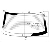 Стекло заднее с обогревом LADA (110-SERIES) 2110 4D SEDAN 1999- ST-2110 RW / H / X <b>SAT SPG-2110 RW/H/X</b>