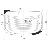 Стекло заднее с обогревом FORD FOCUS III 4D SEDAN 2011- <b>SAT SPG-FOCUS-III-SED RW/H/X</b>