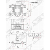 Катушка зажигания VAG A2 / A3 / A4 / FABIA / OCTAVIA / SUPPERB / CADDY / GOLF / JETTA / PAS / POLO / TOURAN (модуль) <b>SAT ST-032905106E</b>