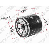 Фильтр масляный HYUNDAI SOLARIS 1.4 17- / SUBARU FORESTER 2,0 / 2,5 97- / IMPREZA 1,5 / 2,0 93- / LEGACY 91- <b>SAT ST-15208-AA100</b>