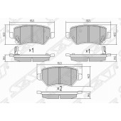 Колодки тормозные зад LADA X-RAY / OPEL ASTRA G 98-05 / H 05- / CORSA C 03-06 / ZAFIRA A / B 99- <b>SAT ST-1605995</b>
