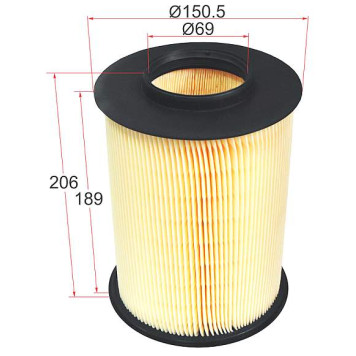 Фильтр воздушный FORD FOCUS II / III / C-MAX 04- (круглый) <b>SAT ST-1708877</b>