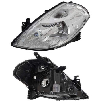 Фара NISSAN TIIDA 07-14 цельная решетка HBK <b>SAT ST-215-11C4L</b>