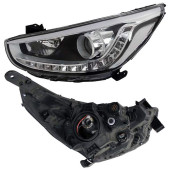 Фара HYUNDAI SOLARIS 12-14 лев. диодная, под корректор <b>SAT ST-221-11S2L</b>