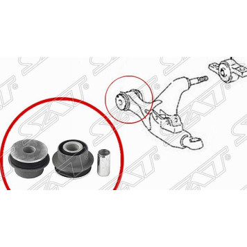 Сайлентблок переднего нижнего рычага передний TOYOTA MARK X 04-09 / CROWN / MAJESTA 03-08 / LEXUS GS430 / 3 <b>SAT ST-48654-30300</b>