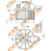Мотор отопителя салона AUDI A6 97-04 <b>SAT ST-4B1820021B</b>