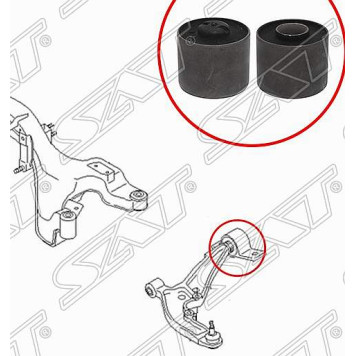 Сайлентблок переднего нижнего рычага задний NISSAN MAXIMA / CEFIRO 98-06 / INFINITI I30 / I35 99-04 / SERENA <b>SAT ST-54570-2Y411B</b>