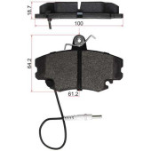 Колодки тормозные перед RENAULT LOGAN 04- / LADA LARGUS 12- <b>SAT ST-7711130071</b>