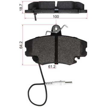 Колодки тормозные перед RENAULT LOGAN 04- / LADA LARGUS 12- <b>SAT ST-7711130071</b>