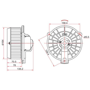 Мотор отопителя салона HONDA CR-V RD5 01-06 (LHD) <b>SAT ST-79310-S7A-G12</b>-1