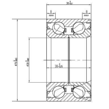 Подшипник перед ступицы TOYOTA RUSH / LITE / TOWNACE с ABS 06- <b>SAT ST-90043-63369</b>