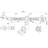 Шланг тормозной задний (Таиланд) HONDA CIVIC / INTEGRA / ISUZU JIMNY 96-01 лев.=прав. <b>SAT ST-01466-S04-900</b>