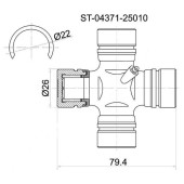 Крестовина кардана TOYOTA HiiAce / RegiusAce / HiLux Surf / ToyoAce / Dyna LN# <b>SAT ST-04371-25010</b>