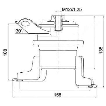 Подушка двигателя прав. TOYOTA CALDINA / OPA / PREMIO / ALLION / VISTA / ARDEO 1ZZFE 00- <b>SAT ST-12362-22010</b>