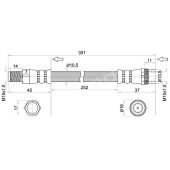 Шланг тормозной передний (Таиланд) RENAULT / DACIA LOGAN / SANDERO 04- / RAPID / SUPER 5 84-98 лев.=прав. <b>SAT ST-1987481032</b>