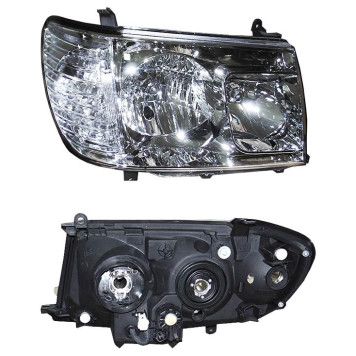 Фара TOYOTA LAND CRUISER 100 05-07 (левый руль) цельная c корректором под ксенон <b>SAT ST-212-11H9-EMR</b>