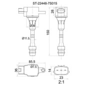 Катушка свечи NISSAN VK56DE QX56 JA60, Armada TA60, Titan 04-06 <b>SAT ST-22448-7S015</b>