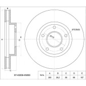 Диск тормозной передний NISSAN R Nessa N30 4WD, Serena C24 2WD / 4WD, Presage U30 2WD / 4WD, Bassara U30 <b>SAT ST-40206-4N000</b>