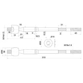 Тяга рулевая TOYOTA NOAH 2WD 01- <b>SAT ST-45503-80003</b>