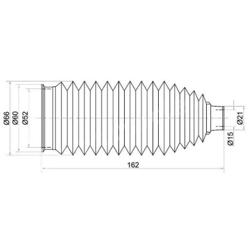 Пыльник рулевой рейки TOYOTA HARRIER 03- / JUKE 10- / LEXUS RX300 / 330 / 350 03-06 / KLUGER 03-07 лев.=прав. <b>SAT ST-45535-48020</b>