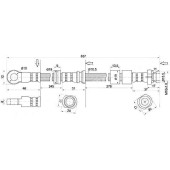 Шланг тормозной передний (Таиланд) MITSUBISHI ASX / LANCER X / OUTLANDER XL / GALANT FORTIS 07- лев. <b>SAT ST-4650A645</b>