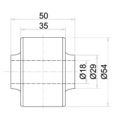 Сайлентблок крепления RR лыжи TOYOTA LAND CRUISER 90- LJ72 <b>SAT ST-48061-60030</b>