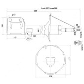 Стойка передняя TOYOTA AVENSIS 03-08 прав. <b>SAT ST-48510-09B40</b>