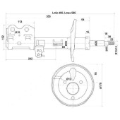 Стойка передняя TOYOTA PRIUS 03- прав. <b>SAT ST-48510-49495</b>