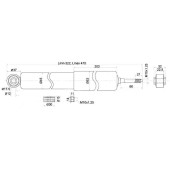 Амортизатор FR TOYOTA DYNA 150 / TOYOACE 01- лев.=прав. <b>SAT ST-48511-80090</b>