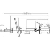 Стойка передняя TOYOTA CAMRY / WINDOM / LEXUS ES300 01-03 лев. <b>SAT ST-48520-39415</b>