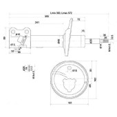 Стойка задняя TOYOTA COROLLA / SPACIO / SPRINTER / CARIB 91-02 4WD прав. <b>SAT ST-48530-19735</b>