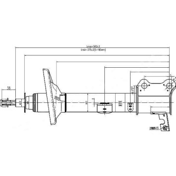 Стойка задняя TOYOTA CARINA / CALDINA / CORONA 92-02 4WD прав. <b>SAT ST-48530-29715</b>