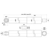 Амортизатор RR TOYOTA DYNA 150 / TOYOACE 01- лев.=прав. <b>SAT ST-48531-80232</b>