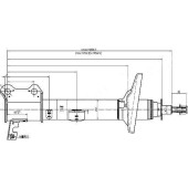 Стойка задняя TOYOTA CARINA / CALDINA / CORONA 92-02 4WD лев. <b>SAT ST-48540-29275</b>