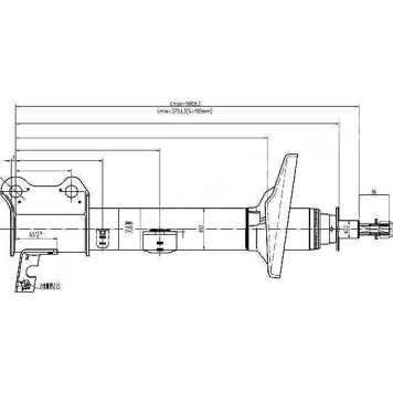 Стойка задняя TOYOTA CARINA / CALDINA / CORONA 92-02 4WD лев. <b>SAT ST-48540-29275</b>